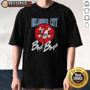 Hot Oklahoma City Thunder Bad Boys T-Shirt featuring bold graphics and team colors, perfect for fans and casual wear.