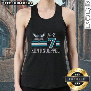 Top Hornets Kon Knueppel signature jersey tank top in vibrant colors, perfect for sports fans and casual wear.