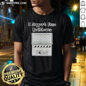 Nice I Support Free Healthcare Pokmon Anime T-Shirt featuring vibrant graphics and a bold message for fans.