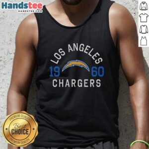 Premium Los Angeles Chargers Heritage Print Tank Top featuring team colors and logo for ultimate fan style.