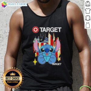 Good Stitch Like Target USA Flag Tank Top featuring a stylish American flag design for patriotic summer wear.