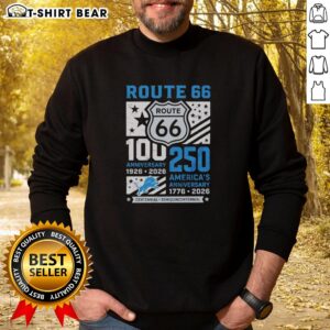 Original Detroit Lions Route 66 Centennial 100th Anniversary sweatshirt celebrating 250 years of America, 1926-2026.