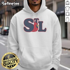 Alt Text: Vintage St. Louis Cardinals red bird hoodie showcasing classic team logo and cozy design for fans.