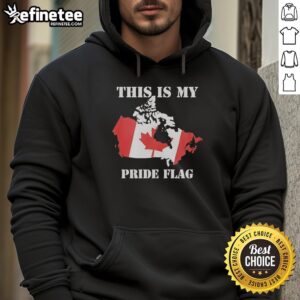 Official This Is My Pride Flag Canada Flag Retro Hoodie featuring vibrant pride colors and classic design for LGBTQ+ support.