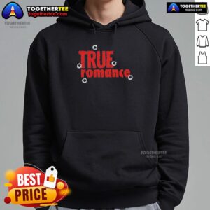 Awesome True Romance Hoodie in stylish design, perfect for fans of classic romance films and cozy fashion.