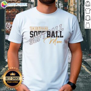 Pretty Versailles Softball Mom T-Shirt featuring a stylish design for dedicated softball mothers.