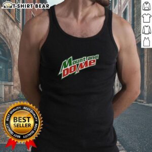 Alt Text: Funny Top Mount and Do Me logo parody on a trendy tank top, perfect for casual summer wear.