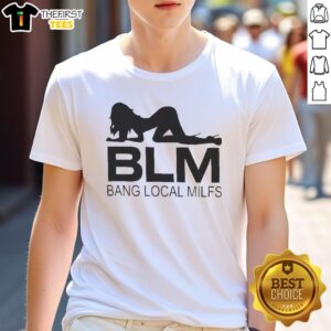 Original Bang Local Milfs T-Shirt featuring a bold graphic design, perfect for casual wear and local pride.
