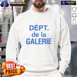 Top Dept De La Galerie sweatshirt in stylish design, perfect for casual wear and fashion enthusiasts.