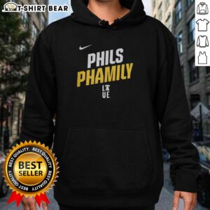 Cozy Nice Philadelphia Phillies Phamily Hoodie in red, featuring team logo, perfect for game day and Phillies fans.