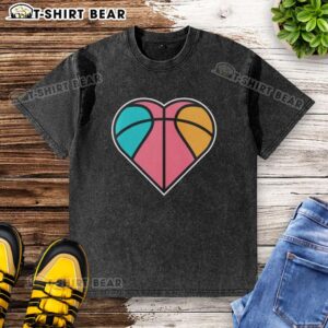 Original SATX Basketball Heart T-shirt featuring San Antonio Spurs NBA logo, perfect for fans and casual wear.