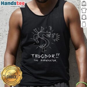 Nice Homestar Runner classic Trogdor tank top featuring vibrant graphics and a comfortable fit for casual wear.