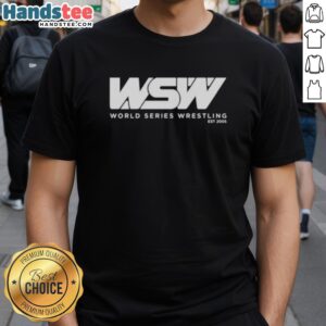 Good WSW World Series Wrestling T-Shirt featuring bold graphics and vibrant colors, perfect for wrestling fans.