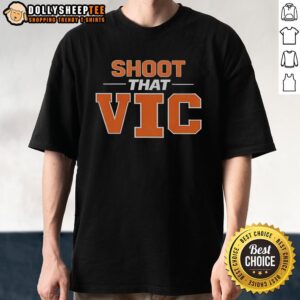 Awesome shoot that Vic for Illinois Fighting Illini men's basketball t-shirt featuring a vibrant team logo design.