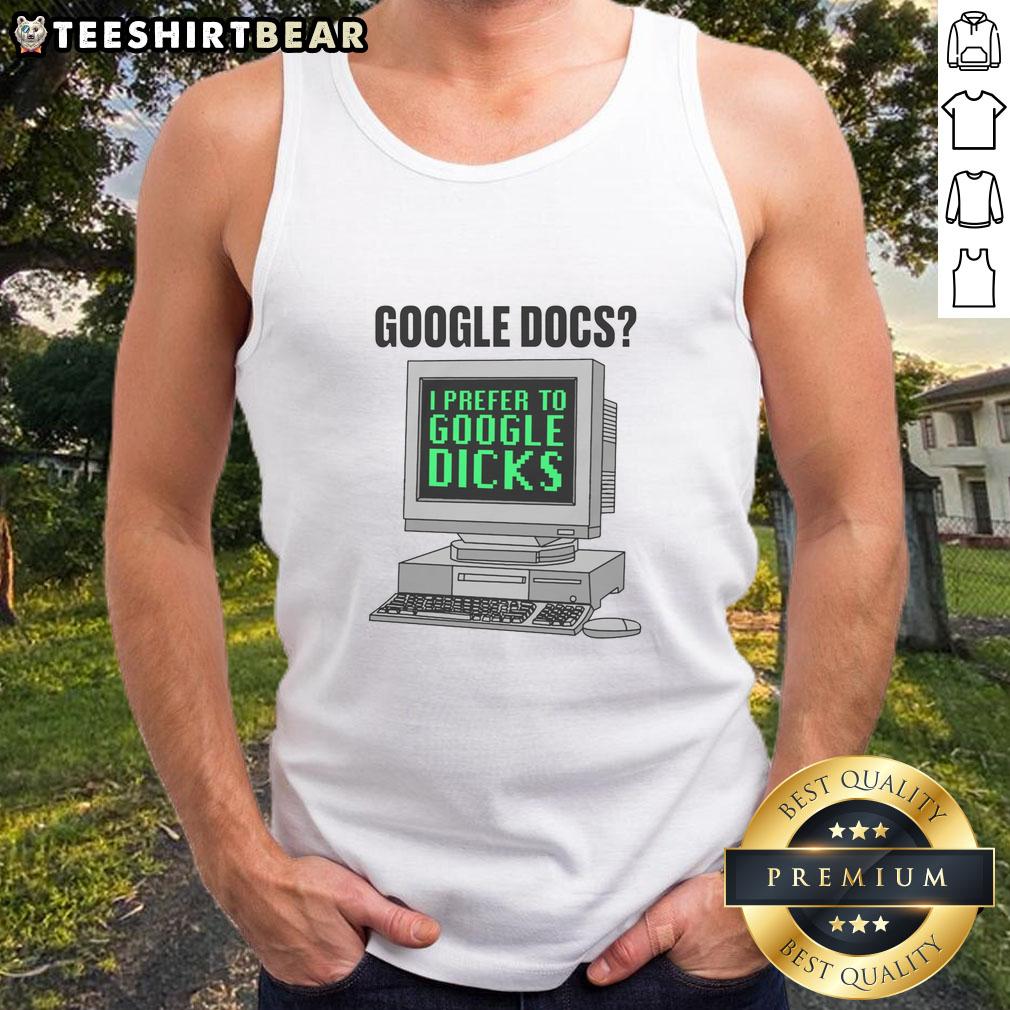 funny-docs-i-prefer-to-search-dicks-tank-top Alt Text: Humorous tank top with 'Funny Docs I Prefer to Search Dicks' slogan, perfect for casual wear and laughter.
