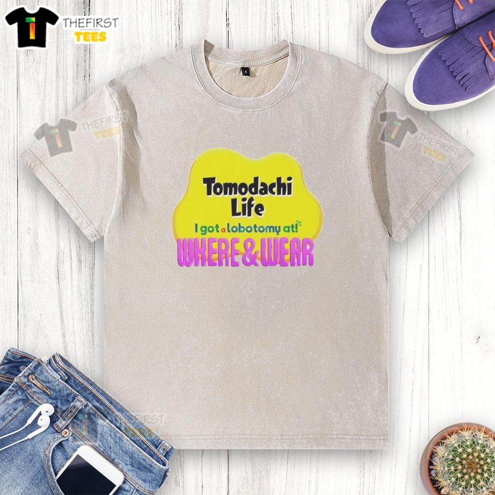 funny-tomodachi-life-i-got-a-lobotomy-at-where-and-wear-washed-t-shirt Funny Tomodachi Life scene showing a character in a washed t-shirt after a lobotomy, showcasing humor in the game.