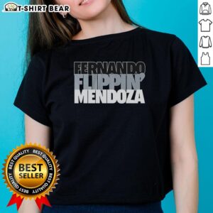 Awesome Fernando Flippin Mendoza Las Vegas Raiders NFL ladies tee showcasing vibrant design and team spirit.