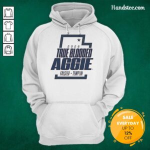 Original Usu Mens Basketball True Blooded Aggie Hoodie in navy blue, perfect for fans of the team and stylish comfort.