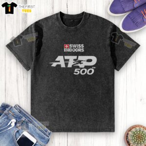 Nice Swiss indoors Basel ATP 500 washed t-shirt featuring vibrant design and comfortable fit for tennis fans.