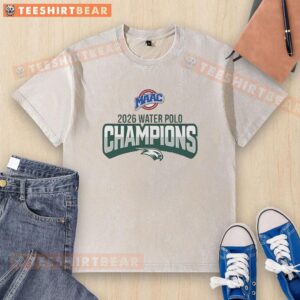 Awesome Wagner Seahawks MAAC Water Polo Champions 2026 washed t-shirt, showcasing team pride and athletic achievement.