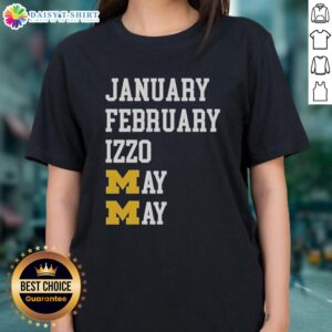 Hot Michigan Wolverines ladies tee for January-February by Izzo May, perfect for fans of Wolverines apparel.