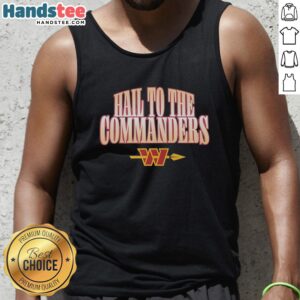 Official Washington Commanders logo tank top featuring vibrant team colors and stylish design for fans.