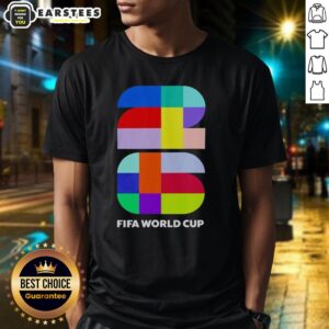 Awesome FIFA 2026 World Cup color logo emblem T-shirt design featuring vibrant graphics and sporty style.