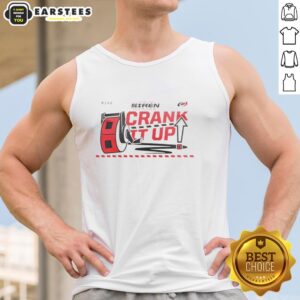 Hot Carolina Hurricanes Crank It Up tank top featuring vibrant team colors and logo, perfect for game day or casual wear.