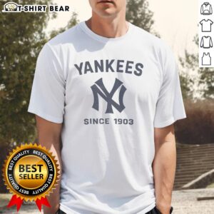 Official New York Yankees Cooperstown Duster T-Shirt featuring classic logo and vintage design perfect for fans.