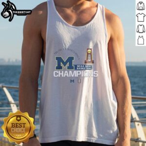 Pretty Michigan Wolverines NCAA Basketball Champions 2026 tank top featuring vibrant team colors and logo design.