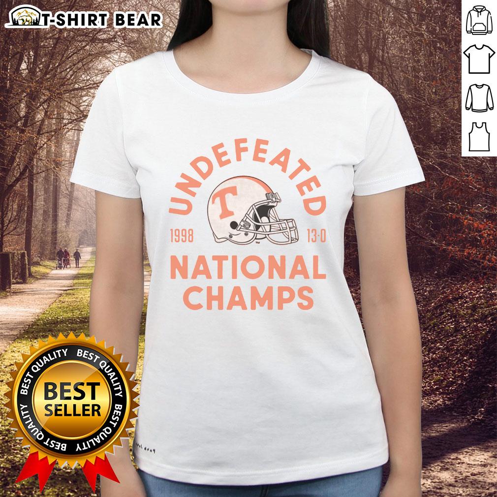 Good 1998 Ut Football National Champs Ladies Tee Good 1998 Utah Football National Champs ladies tee showcasing team pride in stylish, comfortable apparel.
