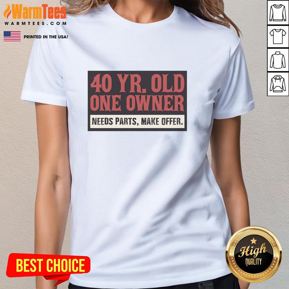 good-40-year-old-one-owner-need-parts-make-offer-ladies-tee 40-year-old one-owner ladies tee in need of parts; make an offer for this vintage collectible apparel.