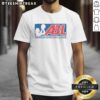 Alt Text: Good American Basketball League logo T-shirt featuring a stylish design and vibrant colors perfect for fans.