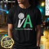 Good American Sweatshop Daisy Moriarty Volleyball Academy T-Shirt in vibrant colors, showcasing sporty design and academy logo.