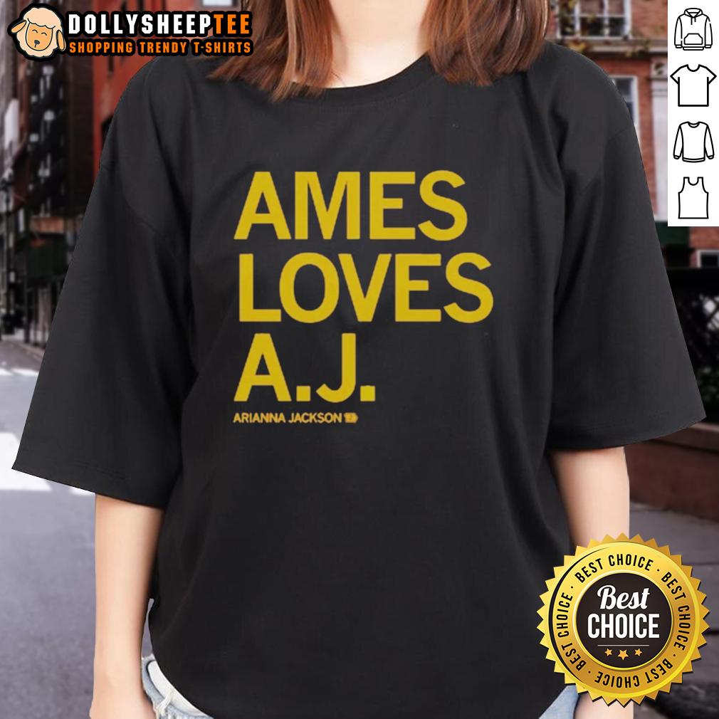 Good Ames Loves A J Arianna Jackson Ladies Tee Good Ames Loves A J Arianna Jackson Ladies Tee in vibrant colors, showcasing stylish design for womens casual wear.