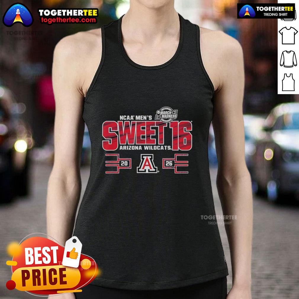Good Arizona Wildcats Ncaa Men'S Sweet 16 2026 Men'S March Madness Tank Top Alt Text: Men's March Madness 2026 tank top featuring Good Arizona Wildcats logo for NCAA Sweet 16 fans.