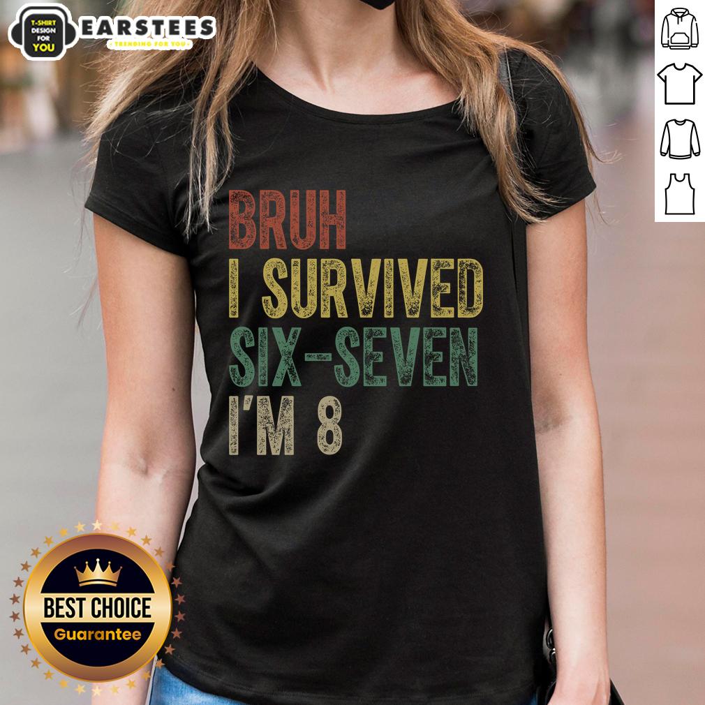 good-bruh-i-serviced-six-seven-im-8-6-7-meme-ladies-tee Funny 'Good Bruh I Serviced Six Seven I'm 8 6 7' meme graphic on a ladies tee, perfect for casual and humorous outfits.