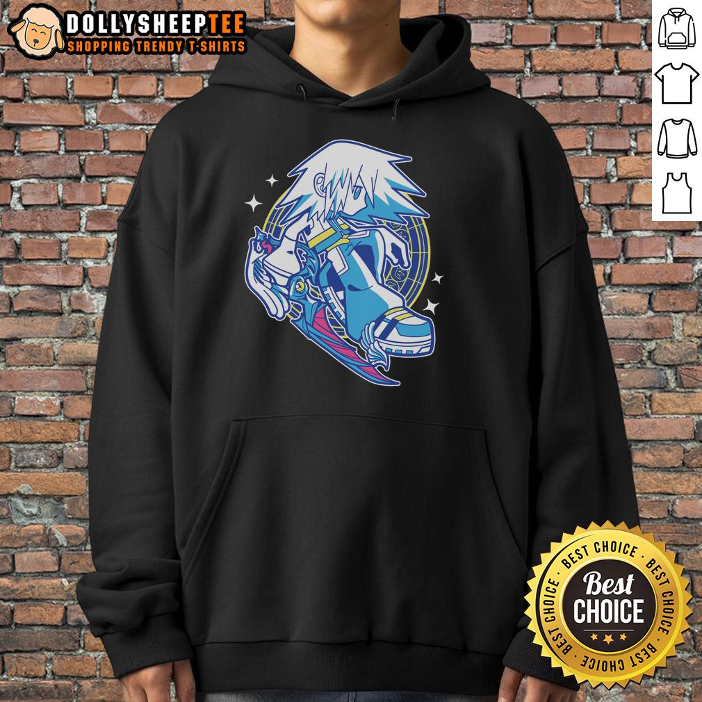 Good Escape The Darkness Kingdom Hearts Hoodie Alt Text: Good Escape The Darkness Kingdom Hearts hoodie featuring vibrant graphics of iconic characters and symbols.