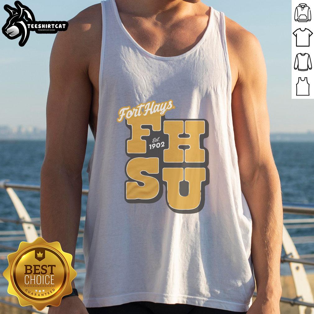 good-fort-hays-est-1902-gold-tank-top Good Fort Hays Est 1902 Gold Tank Top featuring a stylish design, perfect for casual wear and summer outfits.