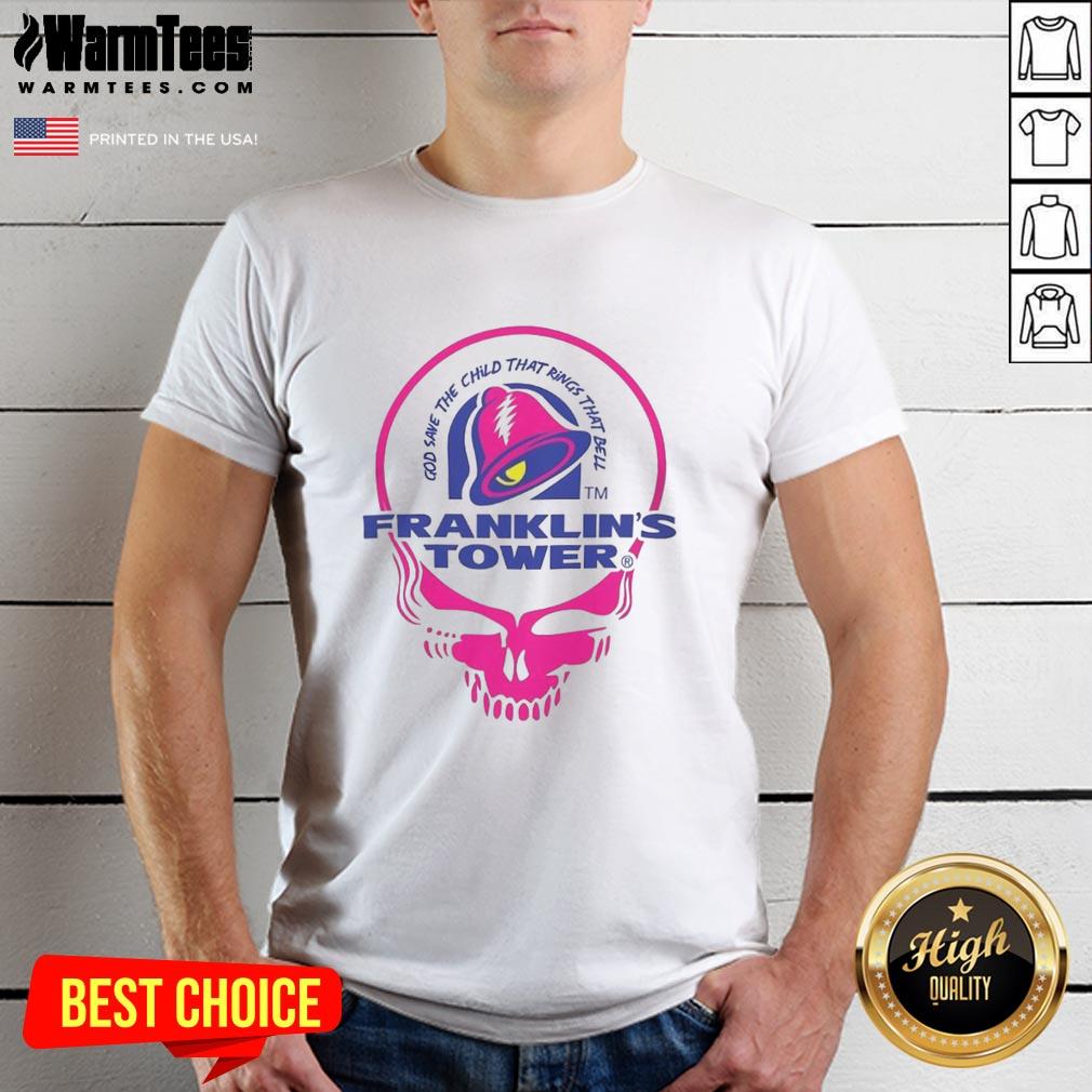 good-franklins-tower-god-the-child-that-rings-that-bell-t-shirt-1 Good Franklin's Tower God The Child That Rings That Bell T-Shirt featuring vibrant design and bold text for music lovers.