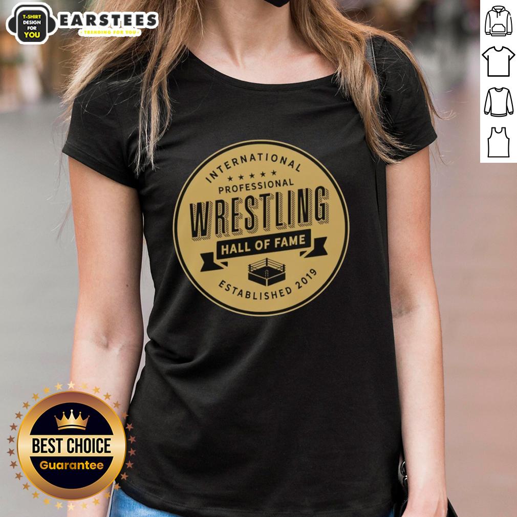 good-international-professional-wrestling-hall-of-fame-established-2019-ladies-tee Good International Professional Wrestling Hall of Fame Established 2019 Ladies Tee featuring a stylish design and logo.