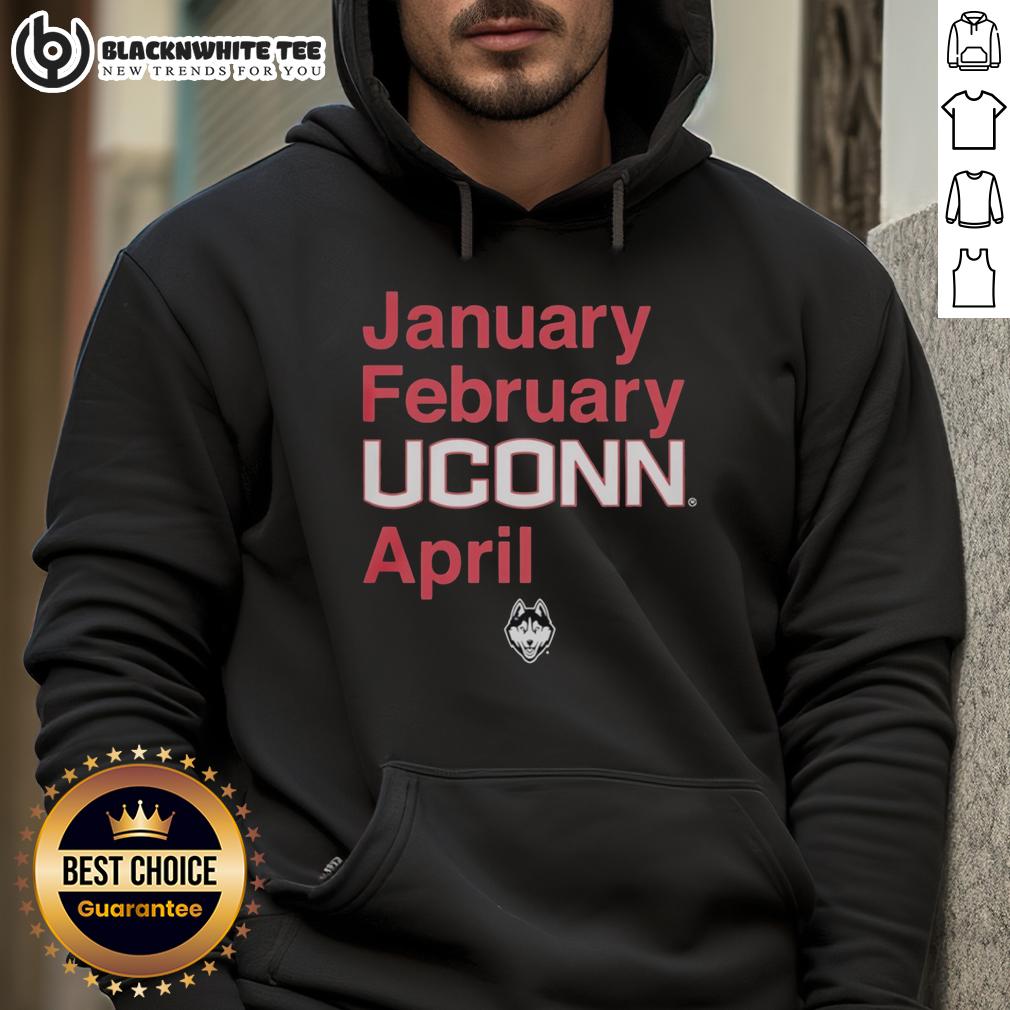 Good January February Uconn Huskies April Hoodie UConn Huskies hoodie in vibrant design, perfect for January and February sports fans. Ideal for chilly April days.