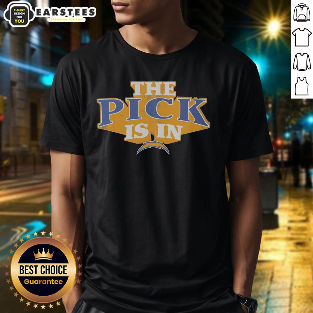 good-los-angeles-chargers-pick-is-in-t-shirt Good Los Angeles Chargers Pick Is In T-Shirt featuring bold graphics and team colors, perfect for Chargers fans.