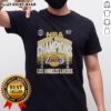 Alt Text: Good Los Angeles Lakers 2026 Pacific Division Champions T-Shirt displayed in a locker room setting.