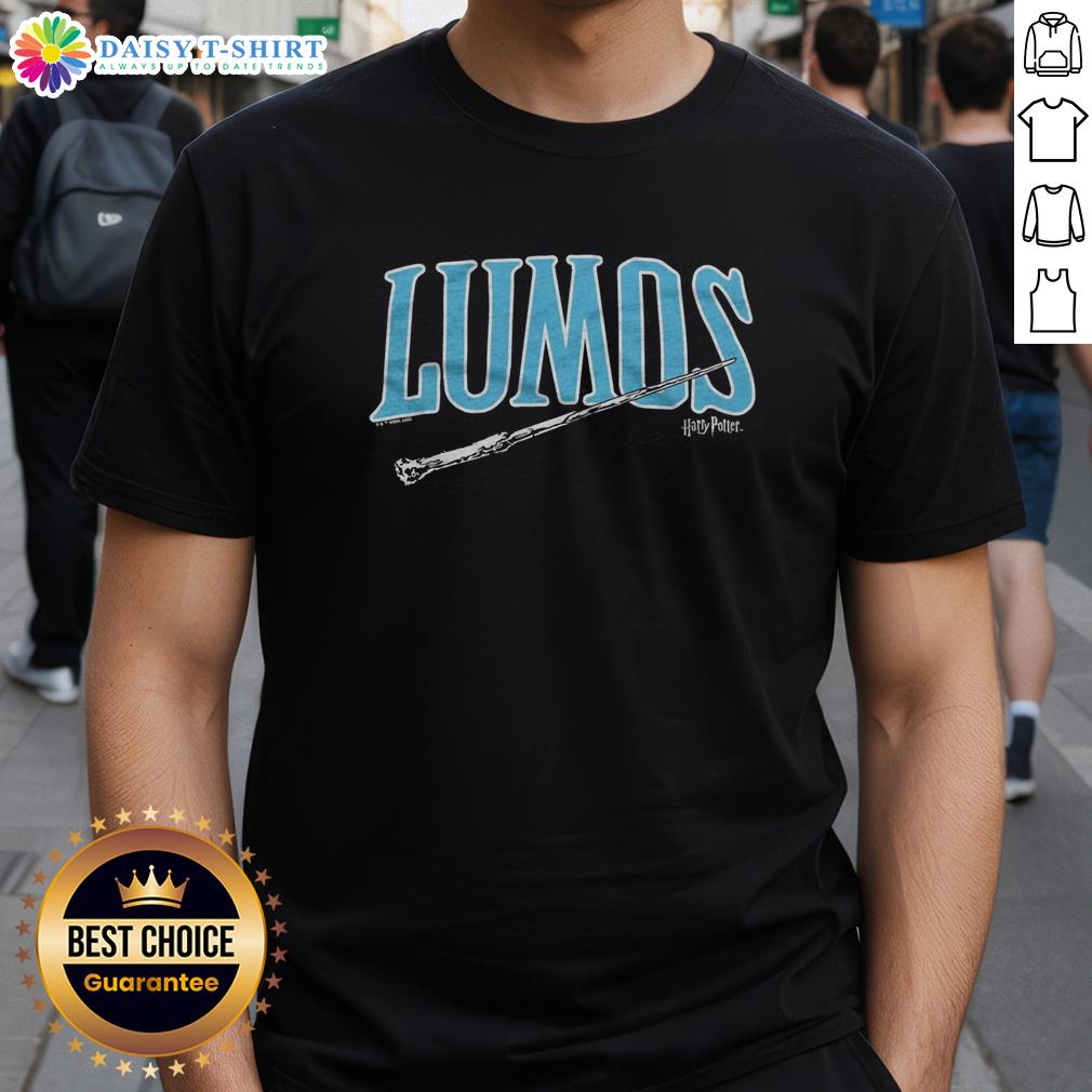 Good Lumos Harry Potter T Shirt Good Lumos Harry Potter T-Shirt featuring a glowing wand design, perfect for fans of the magical wizarding world.