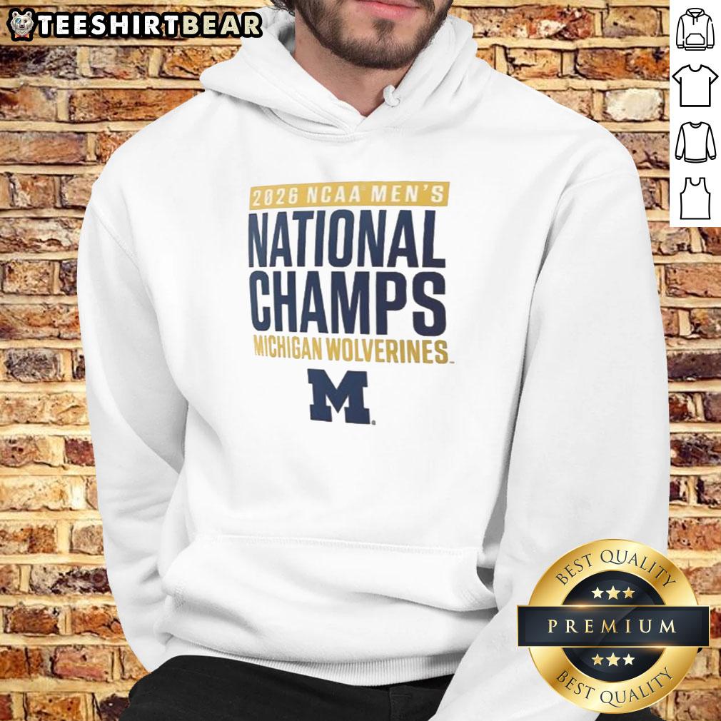 good-mens-basketball-national-champions-michigan-wolverines-2026-hoodie 2026 Michigan Wolverines men's basketball national champions hoodie showcasing team pride and championship victory.