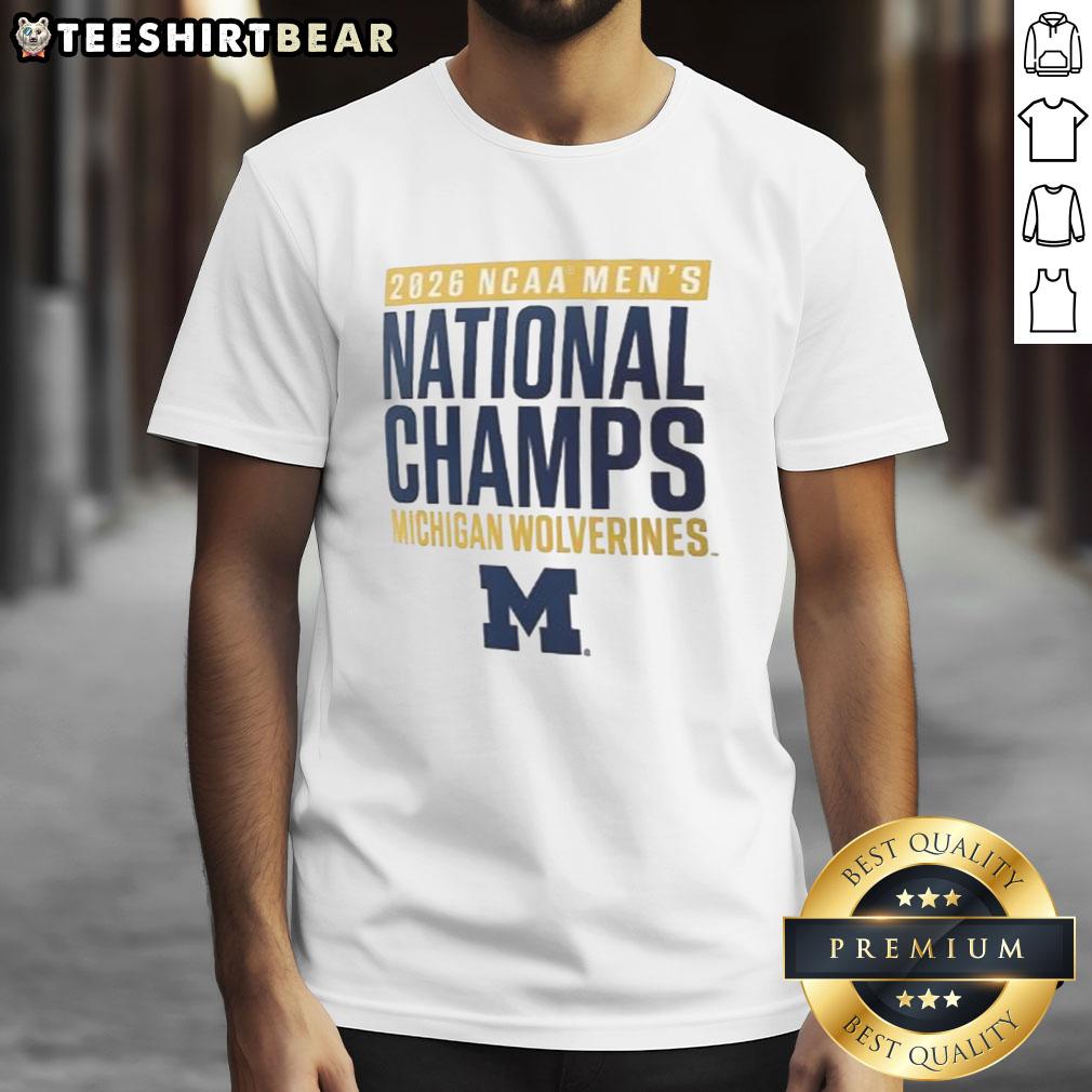 good-mens-basketball-national-champions-michigan-wolverines-2026-t-shirt-1 Good Men's Basketball National Champions Michigan Wolverines 2026 T-Shirt featuring team logo and championship design.