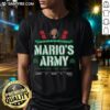 Good Miami Hurricanes Member Of Mario's Army Restore The Glory T-Shirt, showcasing team spirit and support for the Miami Hurricanes.