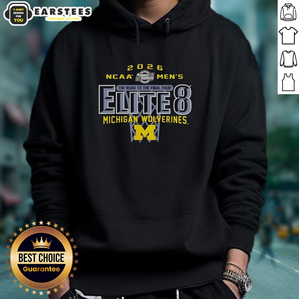 good-michigan-wolverines-ncaa-mens-basketball-elite-8-2026-the-road-to-the-final-four-hoodie Good Michigan Wolverines NCAA Men's Basketball Elite 8 2026 hoodie showcasing team spirit on the road to the Final Four.