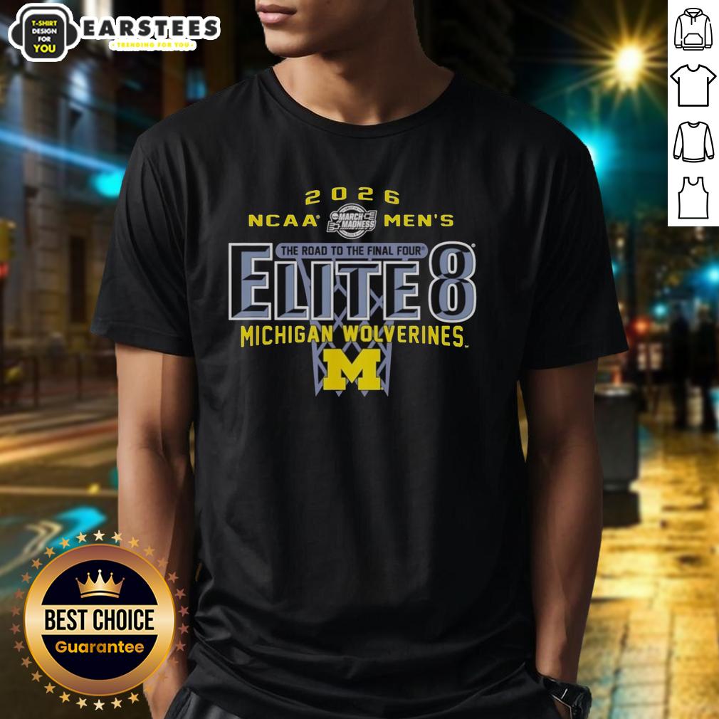 good-michigan-wolverines-ncaa-mens-basketball-elite-8-2026-the-road-to-the-final-four-t-shirt-1 Good Michigan Wolverines NCAA Men's Basketball Elite 8 2026 T-Shirt celebrating the Road to the Final Four.